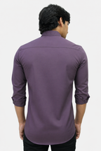 SATP PURPLE | SLIM FIT PREMIUM POLO NECK CASUAL SHIRT | TEASERWEAR