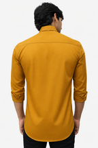 SATP MUSTARD | SLIM FIT PREMIUM POLO NECK CASUAL SHIRT | TEASERWEAR