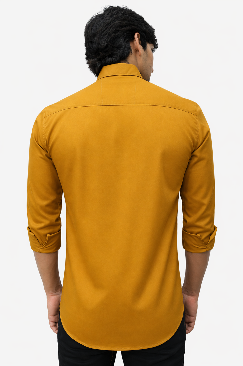SATP MUSTARD | SLIM FIT PREMIUM POLO NECK CASUAL SHIRT | TEASERWEAR