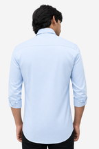 SATP SKY BLUE | SLIM FIT PREMIUM POLO NECK CASUAL SHIRT | TEASERWEAR