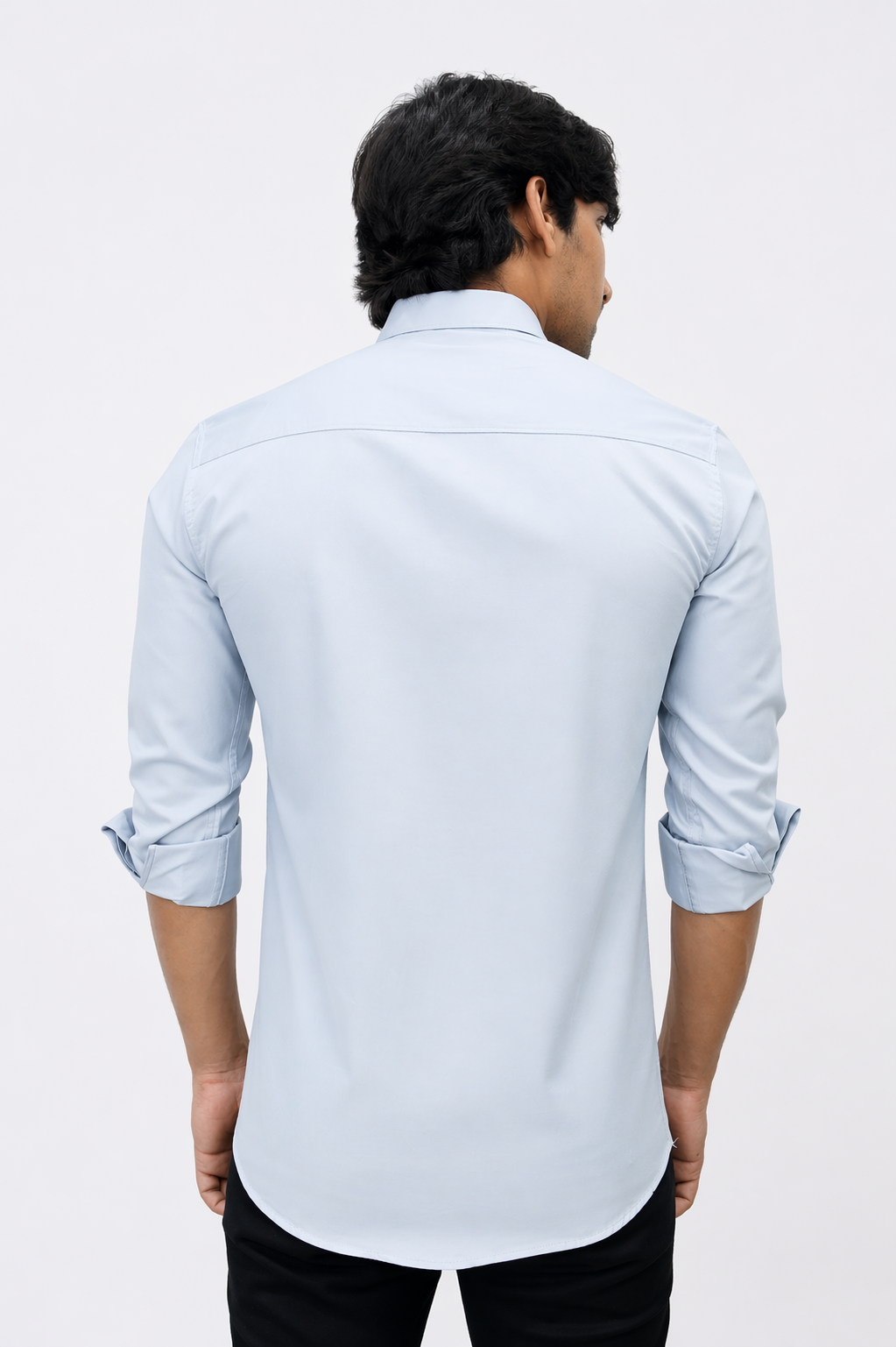SATP LIGHT GREY | SLIM FIT PREMIUM POLO NECK CASUAL SHIRT | TEASERWEAR