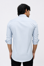 SATP LIGHT GREY | SLIM FIT PREMIUM POLO NECK CASUAL SHIRT | TEASERWEAR