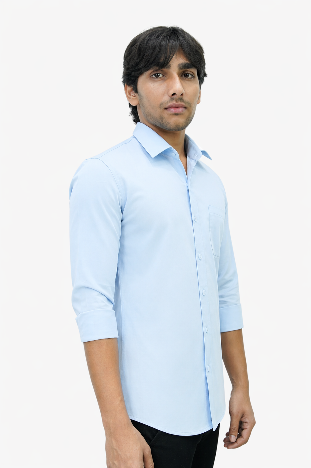 SATP SKY BLUE | SLIM FIT PREMIUM POLO NECK CASUAL SHIRT | TEASERWEAR