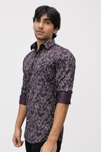 SATPR WINE | SLIM FIT PREMIUM POLO NECK CASUAL SHIRT | TEASERWEAR
