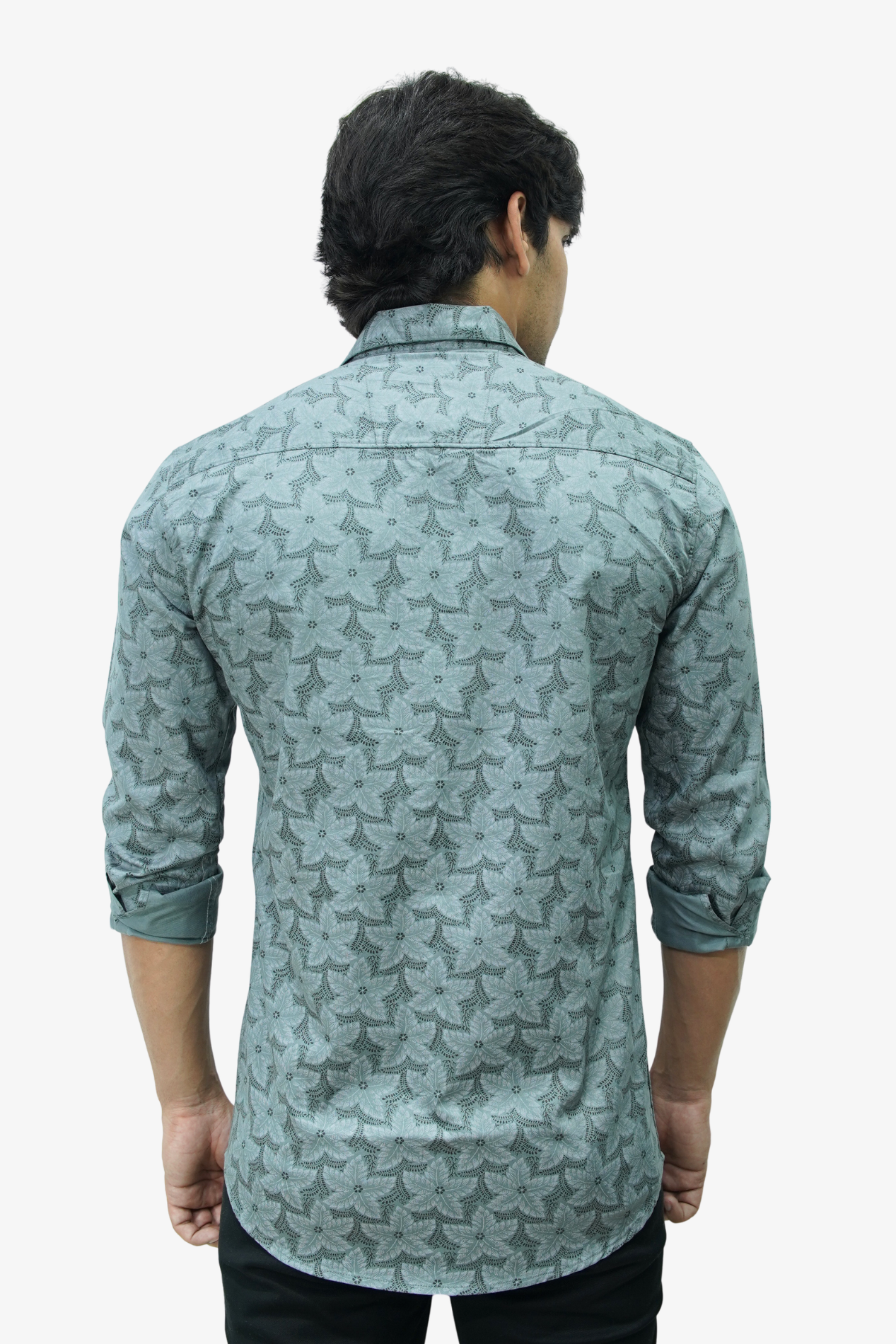 SATPR SILVER | SLIM FIT PREMIUM POLO NECK CASUAL SHIRT | TEASERWEAR