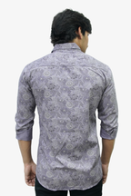 SATPR PURPLE | SLIM FIT PREMIUM POLO NECK CASUAL SHIRT | TEASERWEAR