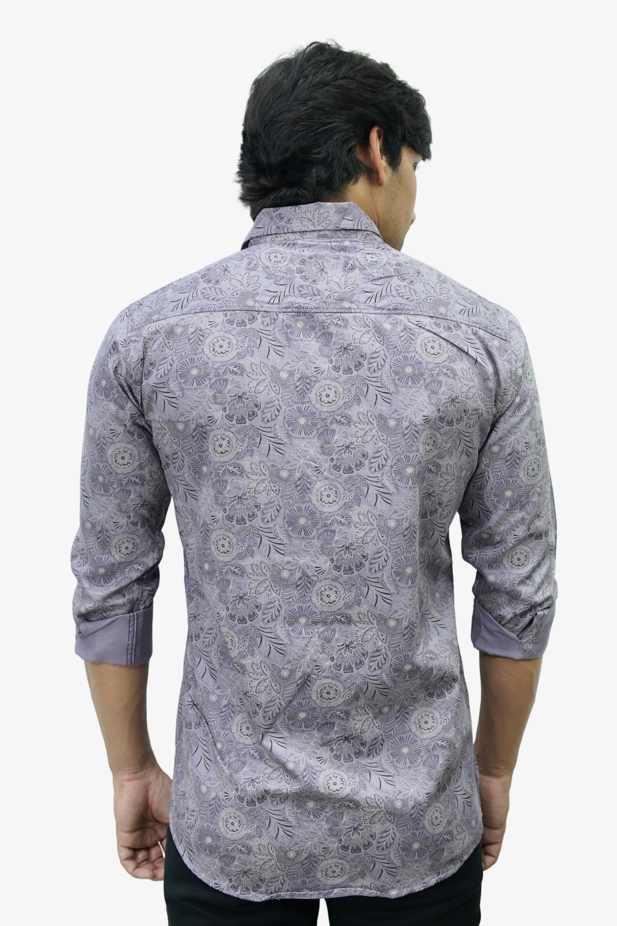SATPR PURPLE | SLIM FIT PREMIUM POLO NECK CASUAL SHIRT | TEASERWEAR