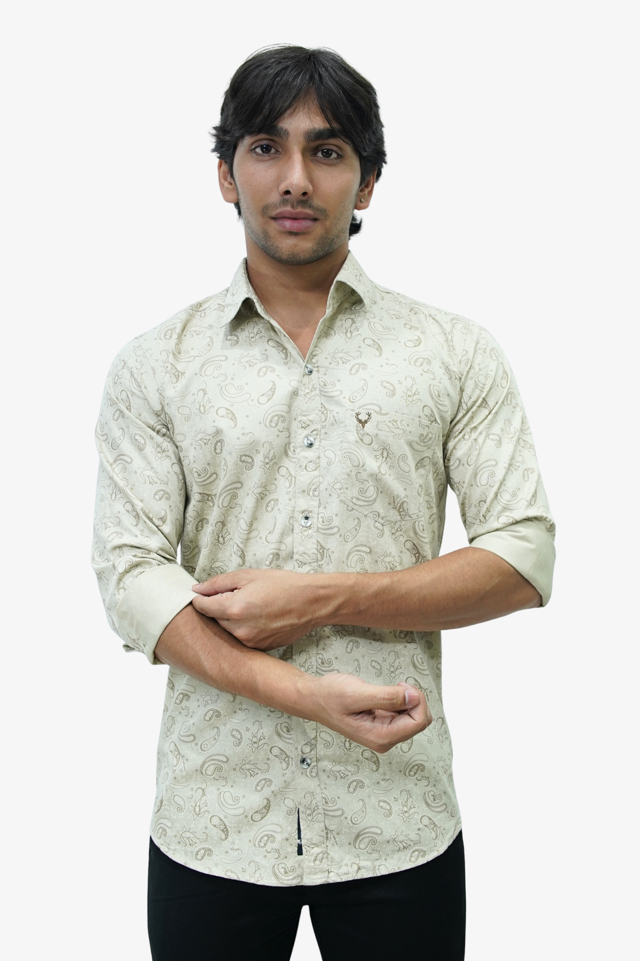 SATPR LEMON YELLOW | SLIM FIT PREMIUM POLO NECK CASUAL SHIRT | TEASERWEAR