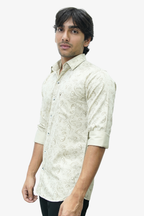 SATPR LEMON YELLOW | SLIM FIT PREMIUM POLO NECK CASUAL SHIRT | TEASERWEAR