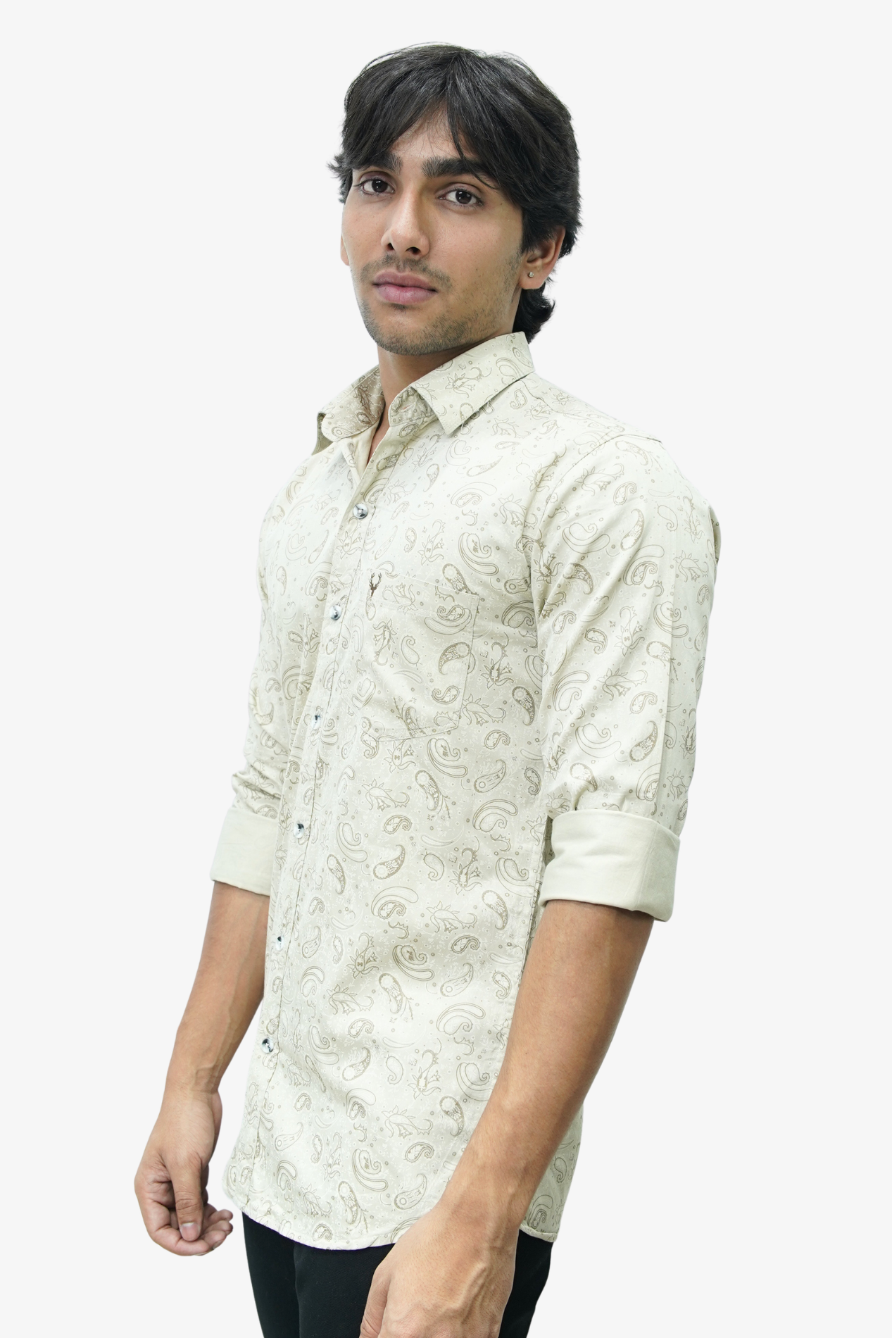 SATPR LEMON YELLOW | SLIM FIT PREMIUM POLO NECK CASUAL SHIRT | TEASERWEAR