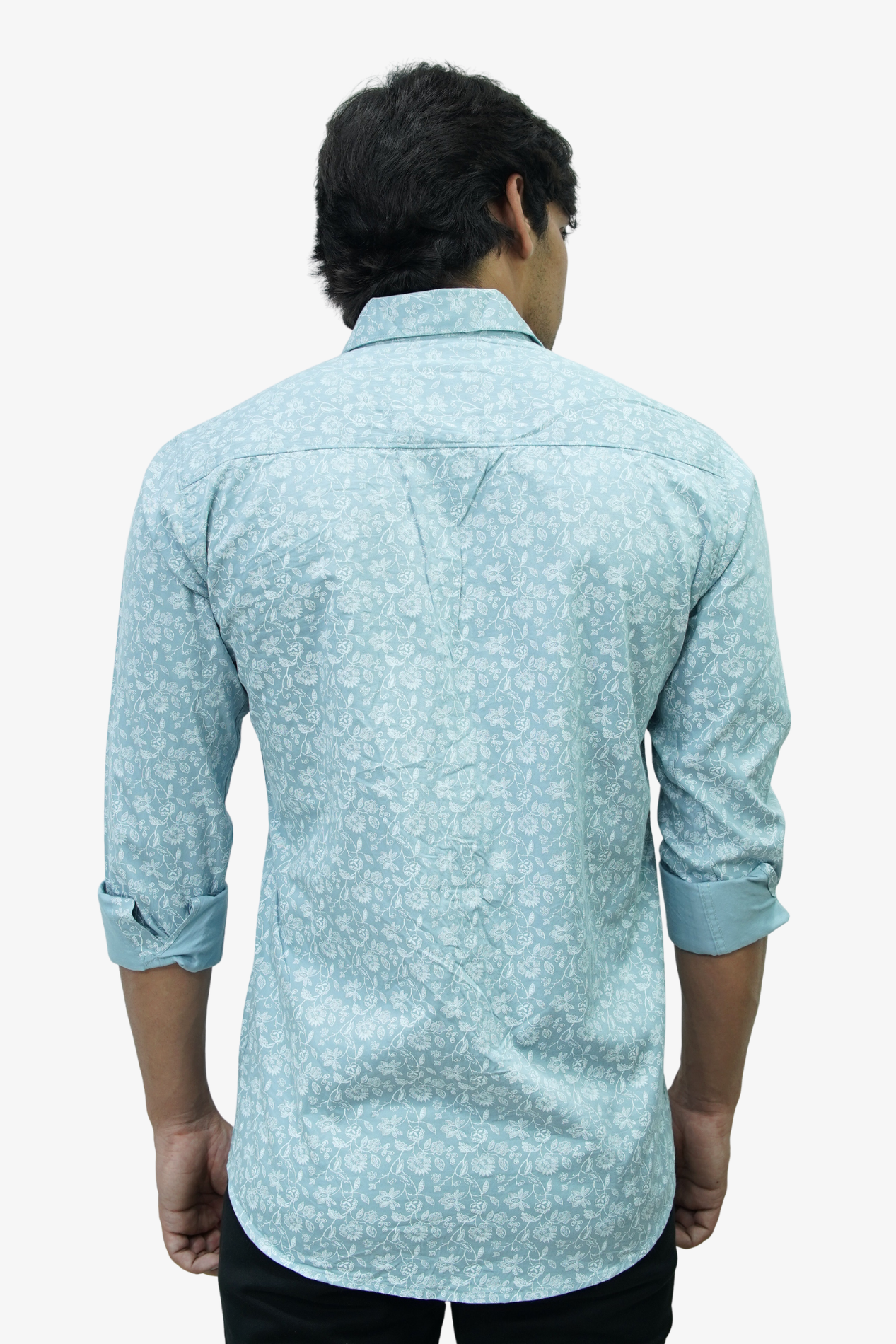 SATPR SKY BLUE | SLIM FIT PREMIUM POLO NECK CASUAL SHIRT | TEASERWEAR