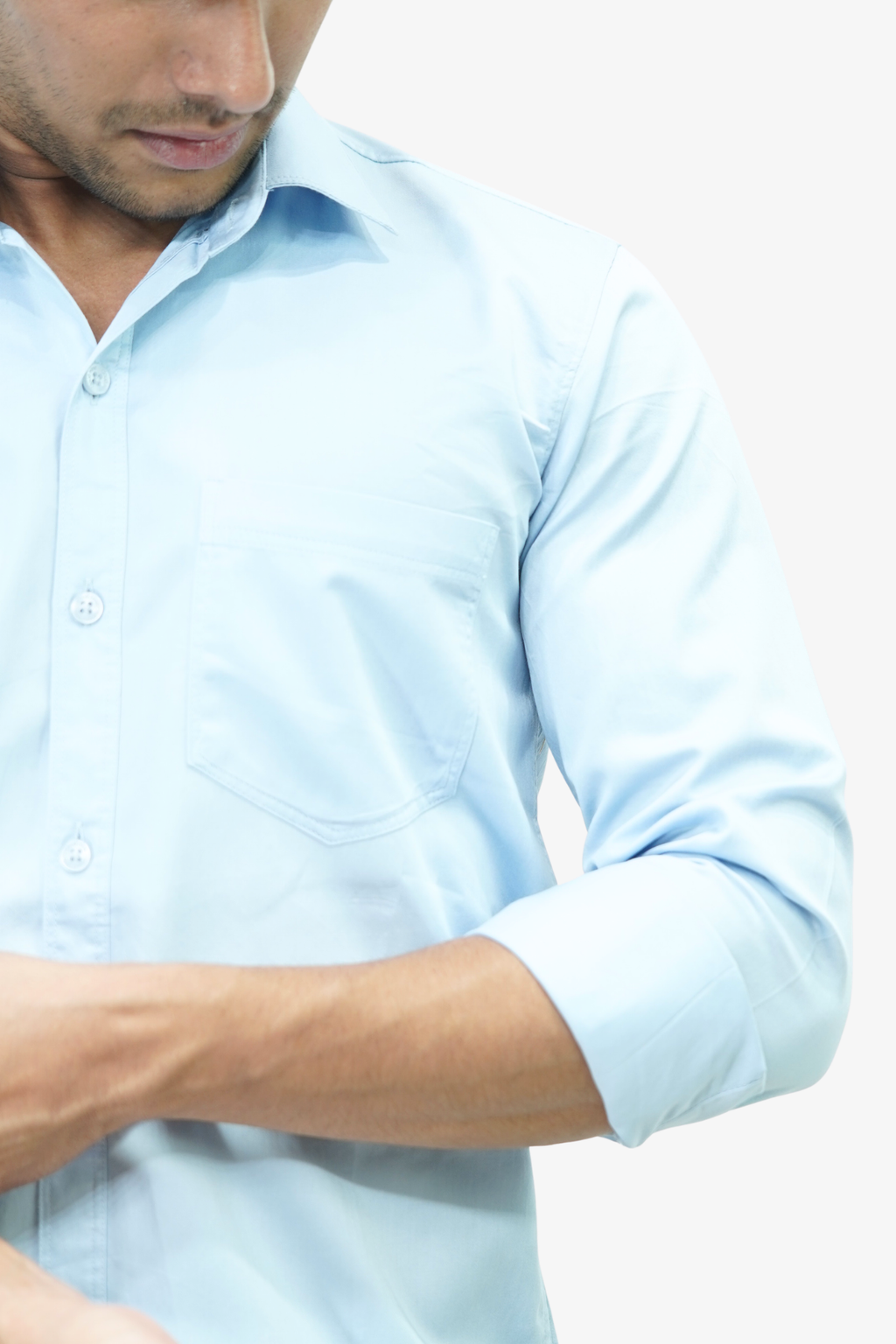 SATP SKY BLUE | SLIM FIT PREMIUM POLO NECK CASUAL SHIRT | TEASERWEAR