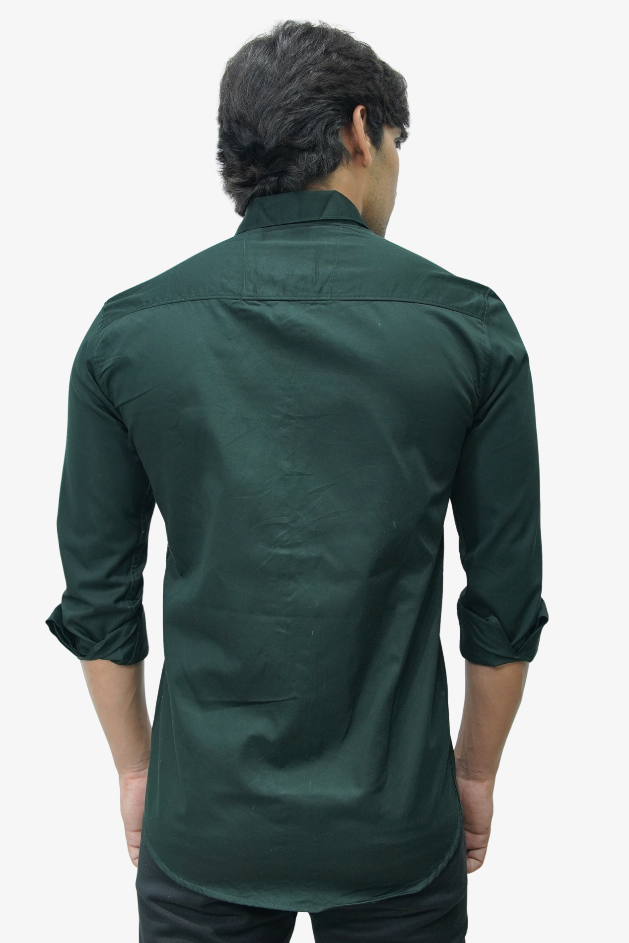 SATP BLACK | SLIM FIT PREMIUM POLO NECK CASUAL SHIRT | TEASERWEAR