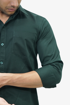 SATP BLACK | SLIM FIT PREMIUM POLO NECK CASUAL SHIRT | TEASERWEAR