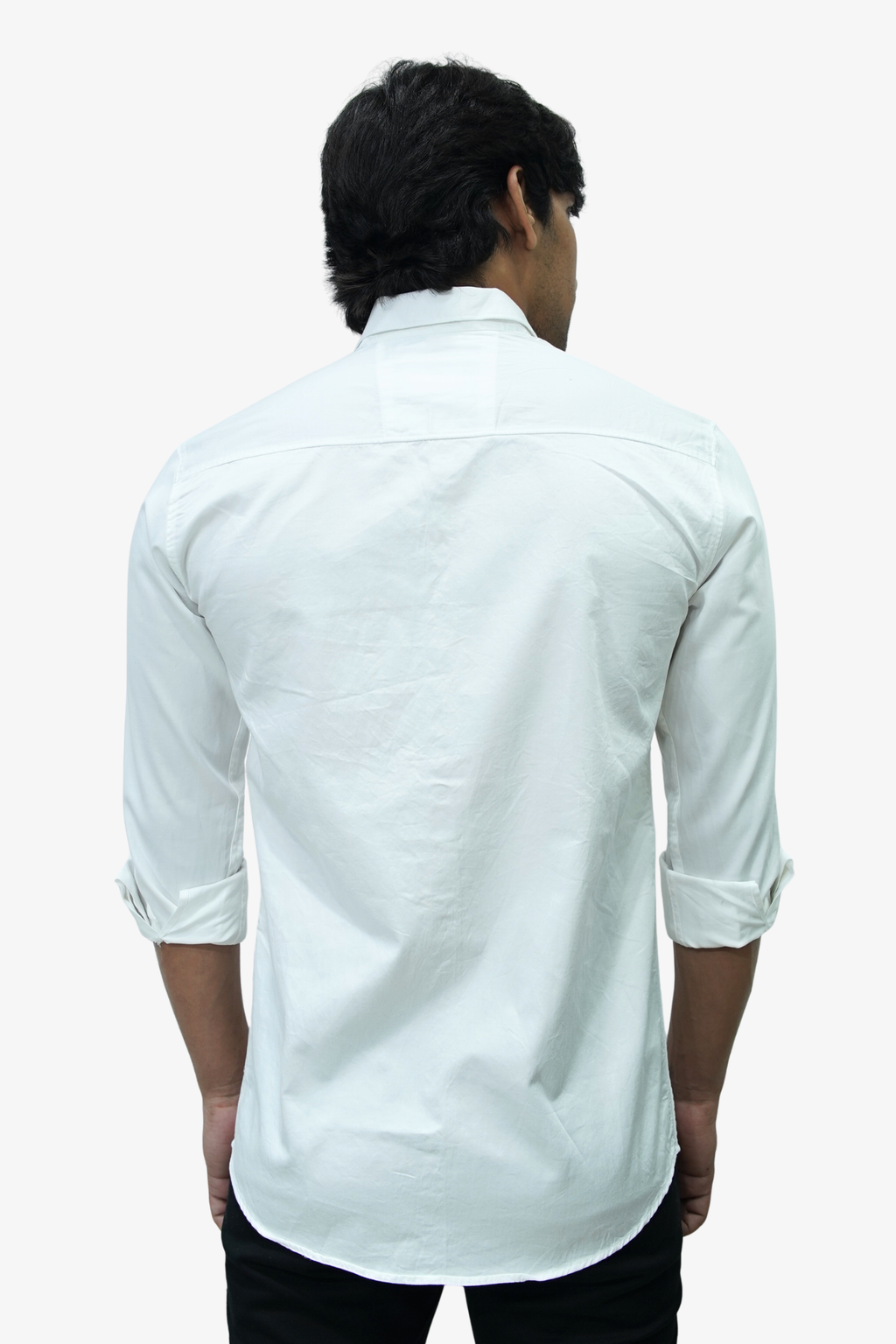 SATP WHITE | SLIM FIT PREMIUM POLO NECK CASUAL SHIRT | TEASERWEAR