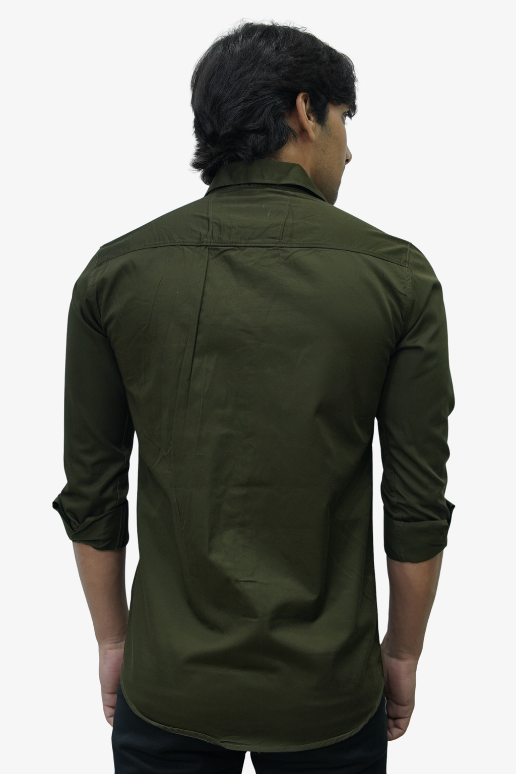 SATP DARK GREEN | SLIM FIT PREMIUM POLO NECK CASUAL SHIRT | TEASERWEAR