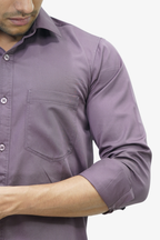SATP PURPLE | SLIM FIT PREMIUM POLO NECK CASUAL SHIRT | TEASERWEAR