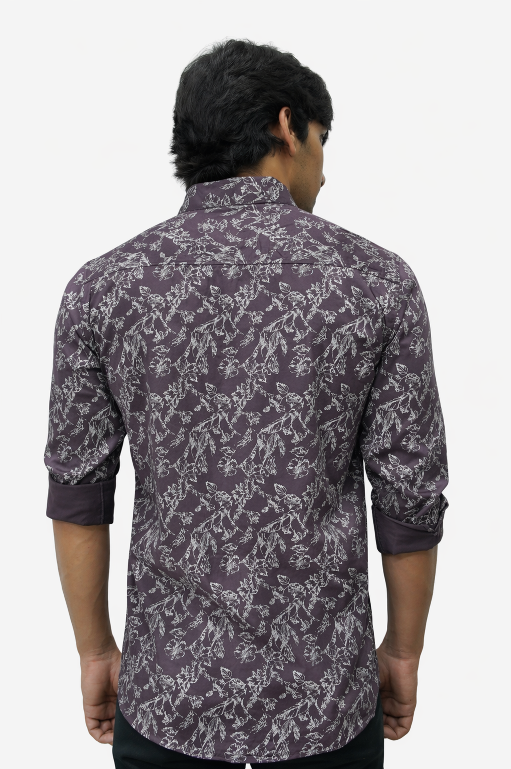 SATPR WINE | SLIM FIT PREMIUM POLO NECK CASUAL SHIRT | TEASERWEAR