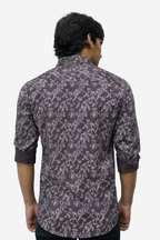 SATPR WINE | SLIM FIT PREMIUM POLO NECK CASUAL SHIRT | TEASERWEAR