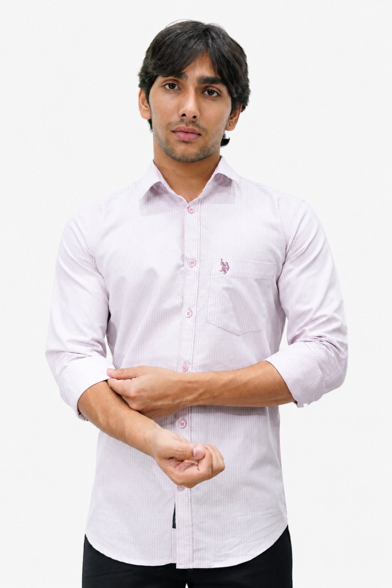 OXFL 2 PINK | SLIM FIT PREMIUM POLO NECK CASUAL SHIRT | TEASERWEAR
