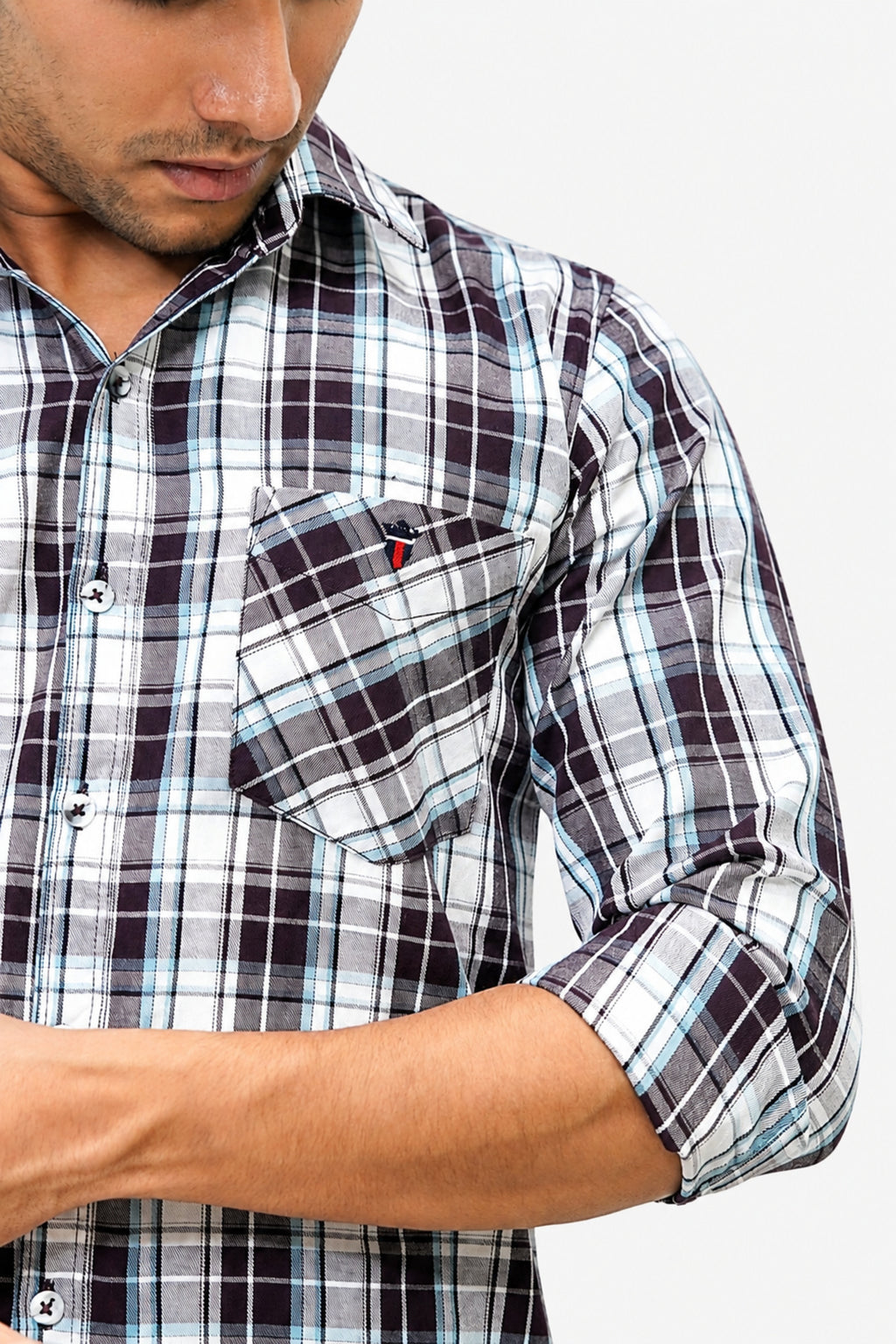 DOBC 2 MAROON | SLIM FIT PREMIUM POLO NECK CASUAL SHIRT | TEASERWEAR