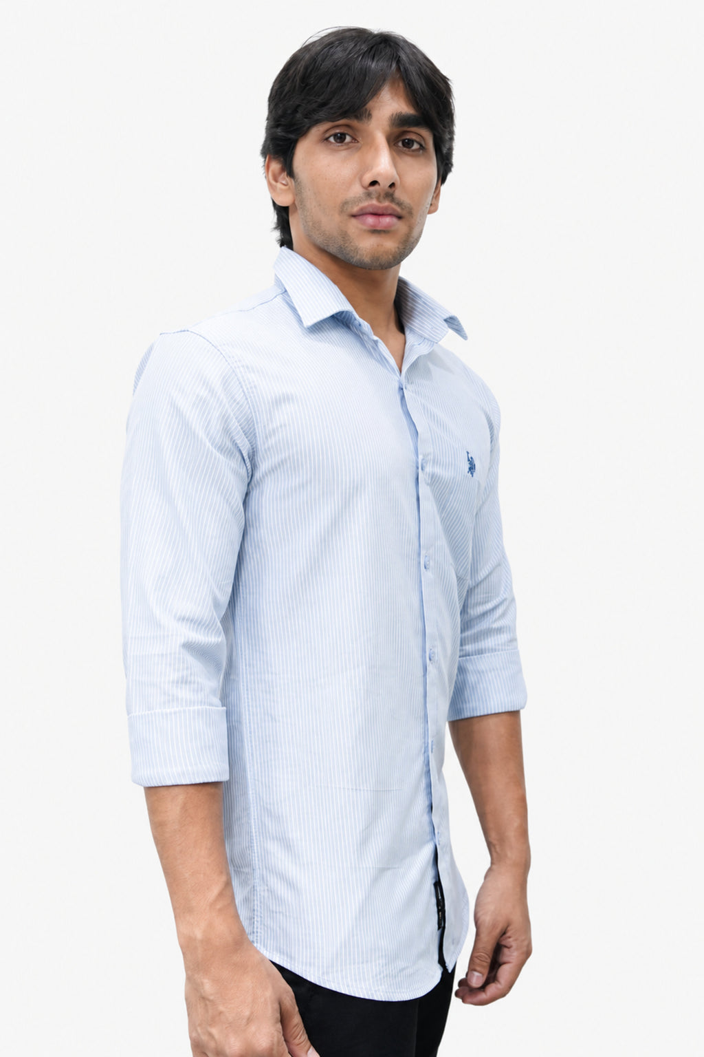 OXFL 2 BLUE | SLIM FIT PREMIUM POLO NECK CASUAL SHIRT | TEASERWEAR