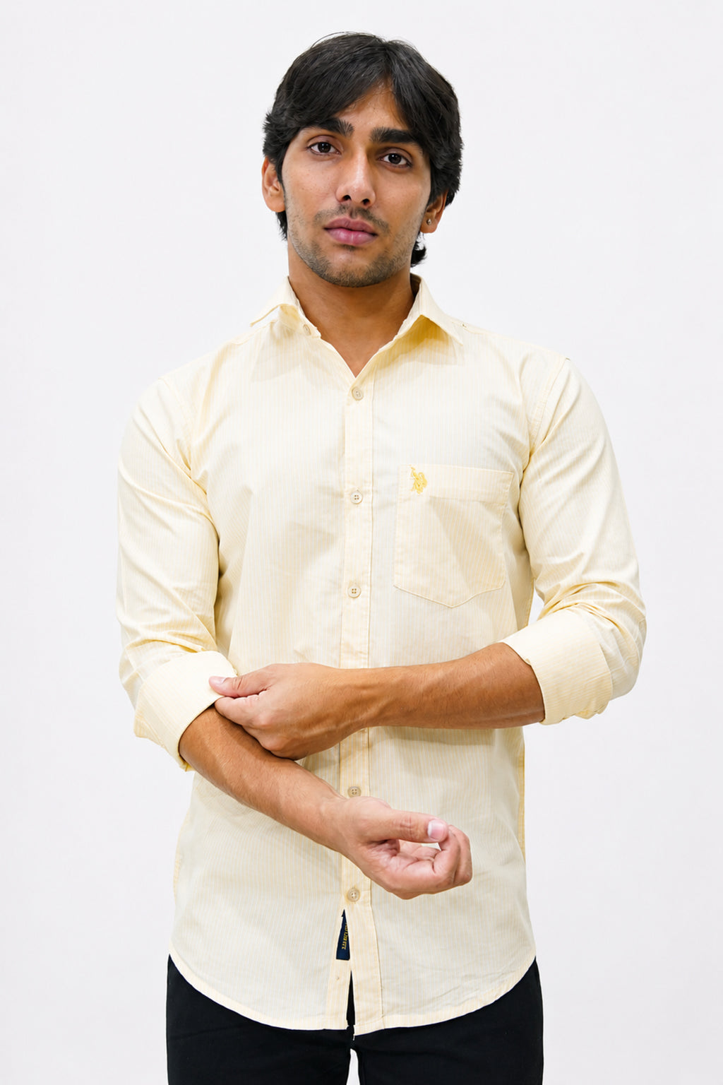 OXFL 2 LIGHT ORANGE | SLIM FIT PREMIUM POLO NECK CASUAL SHIRT | TEASERWEAR