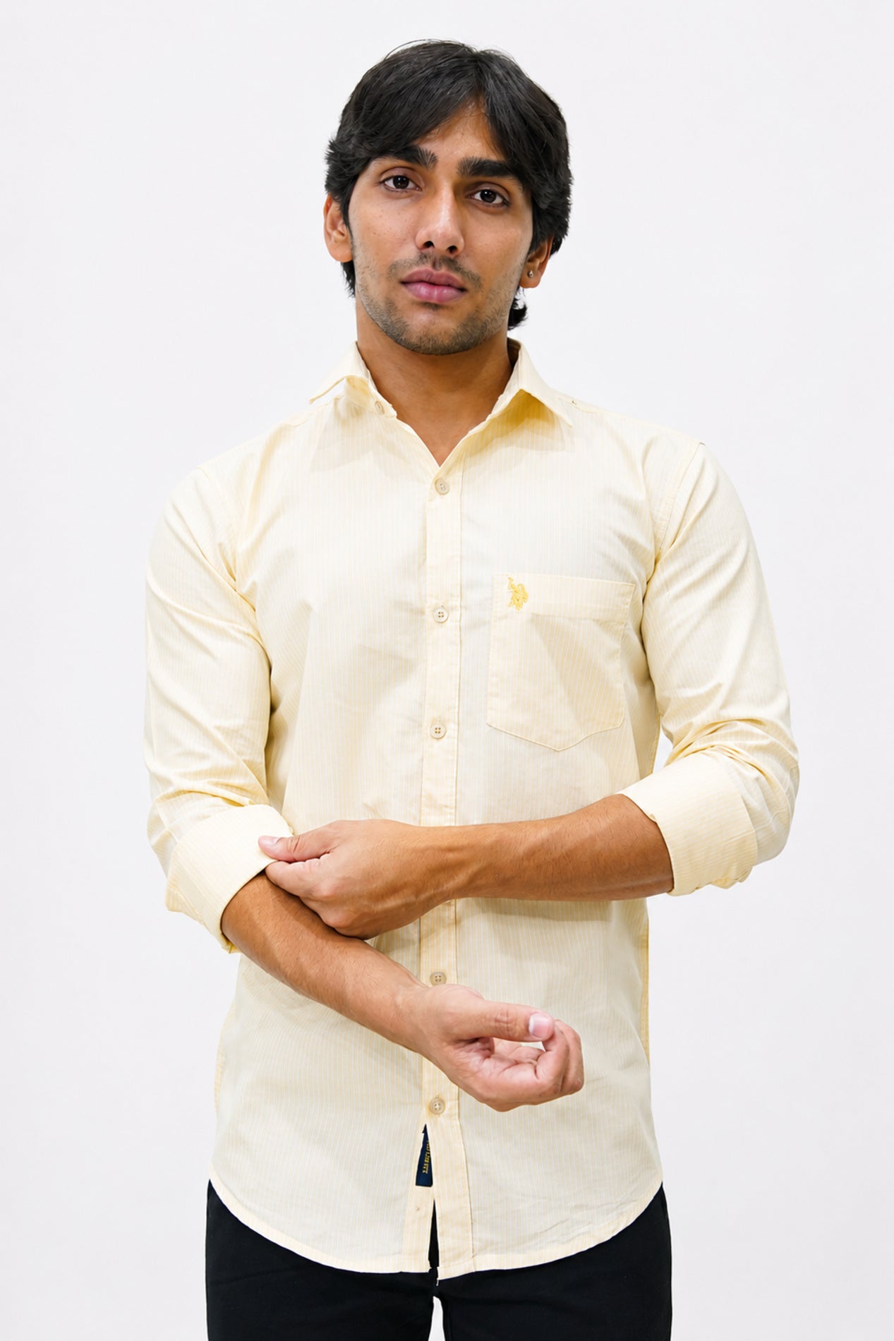 OXFL 2 LIGHT ORANGE | SLIM FIT PREMIUM POLO NECK CASUAL SHIRT | TEASERWEAR