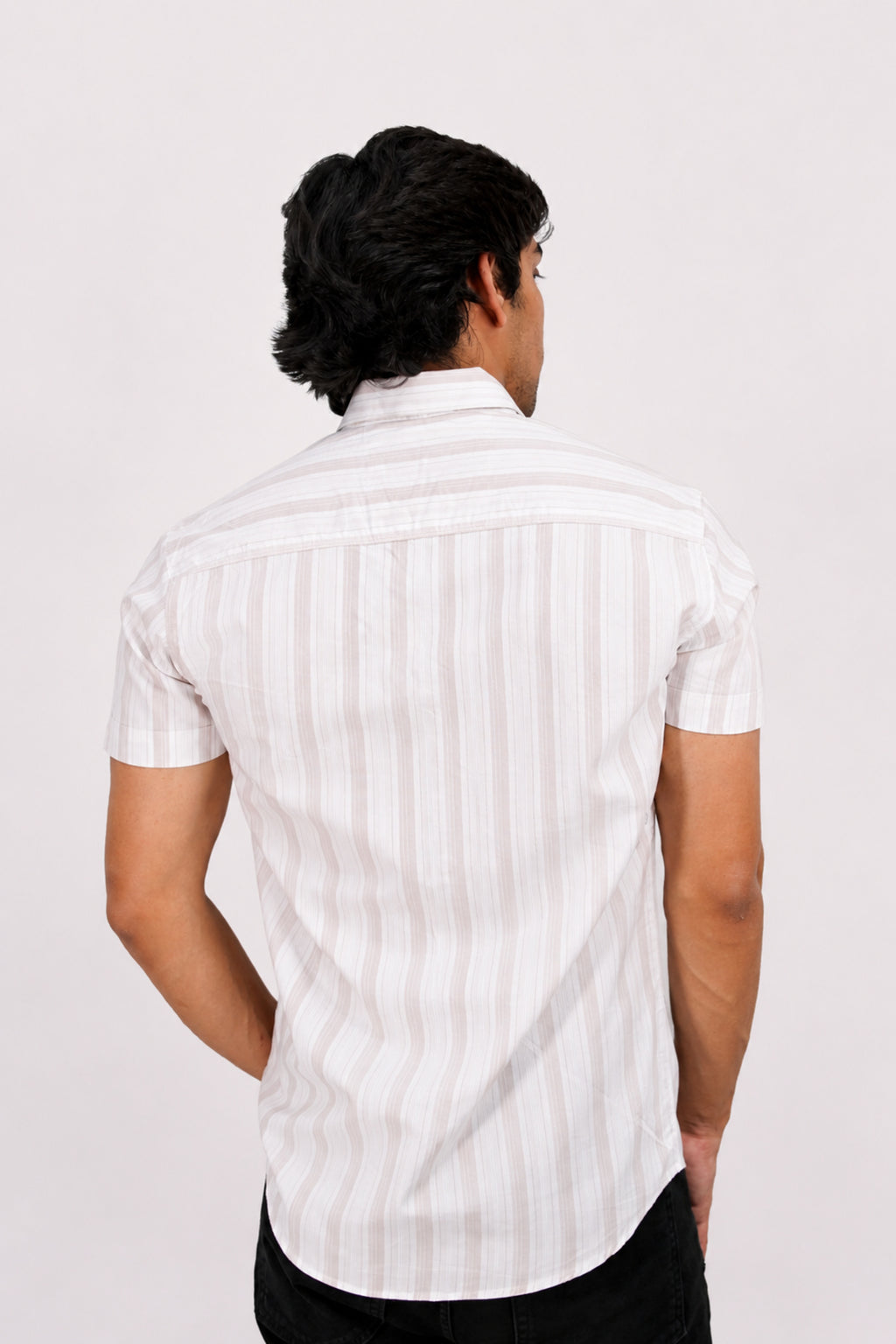 OXFHL CREAM | SLIM FIT PREMIUM POLO NECK CASUAL SHIRT | TEASERWEAR