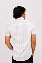 OXFHL CREAM | SLIM FIT PREMIUM POLO NECK CASUAL SHIRT | TEASERWEAR