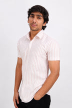 OXFHL PINK | SLIM FIT PREMIUM POLO NECK CASUAL SHIRT | TEASERWEAR