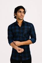 LAFC 2 NAVY BLUE | SLIM FIT PREMIUM POLO NECK CASUAL SHIRT | TEASERWEAR