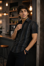 OXFHL BROWN | SLIM FIT PREMIUM POLO NECK CASUAL SHIRT | TEASERWEAR