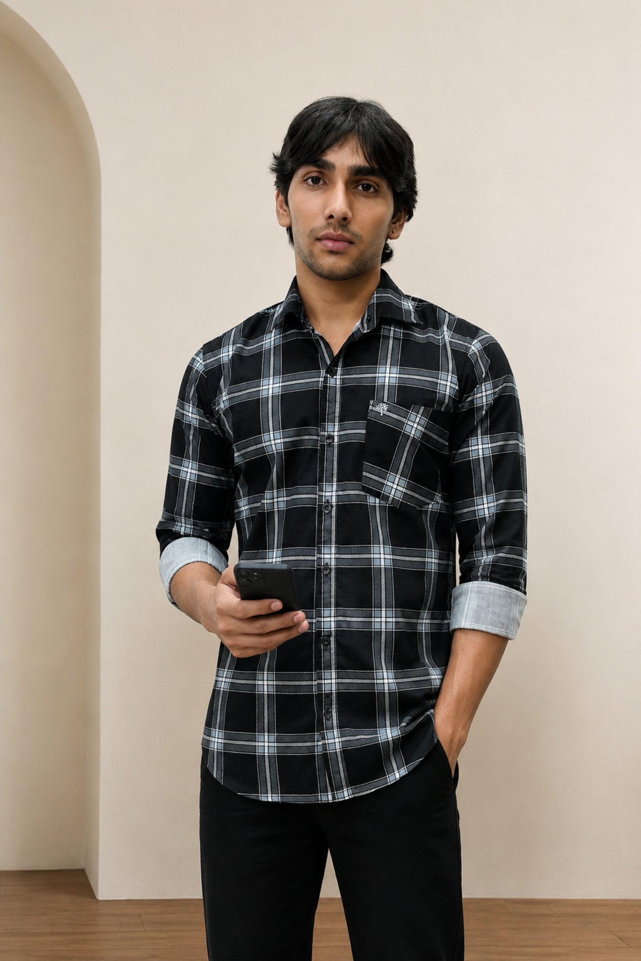 DOBC 2 GREEN | SLIM FIT PREMIUM POLO NECK CASUAL SHIRT | TEASERWEAR
