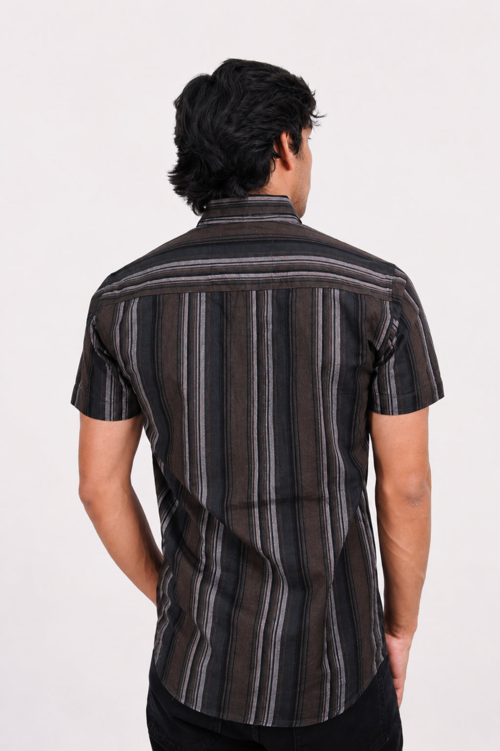 OXFHL BROWN | SLIM FIT PREMIUM POLO NECK CASUAL SHIRT | TEASERWEAR