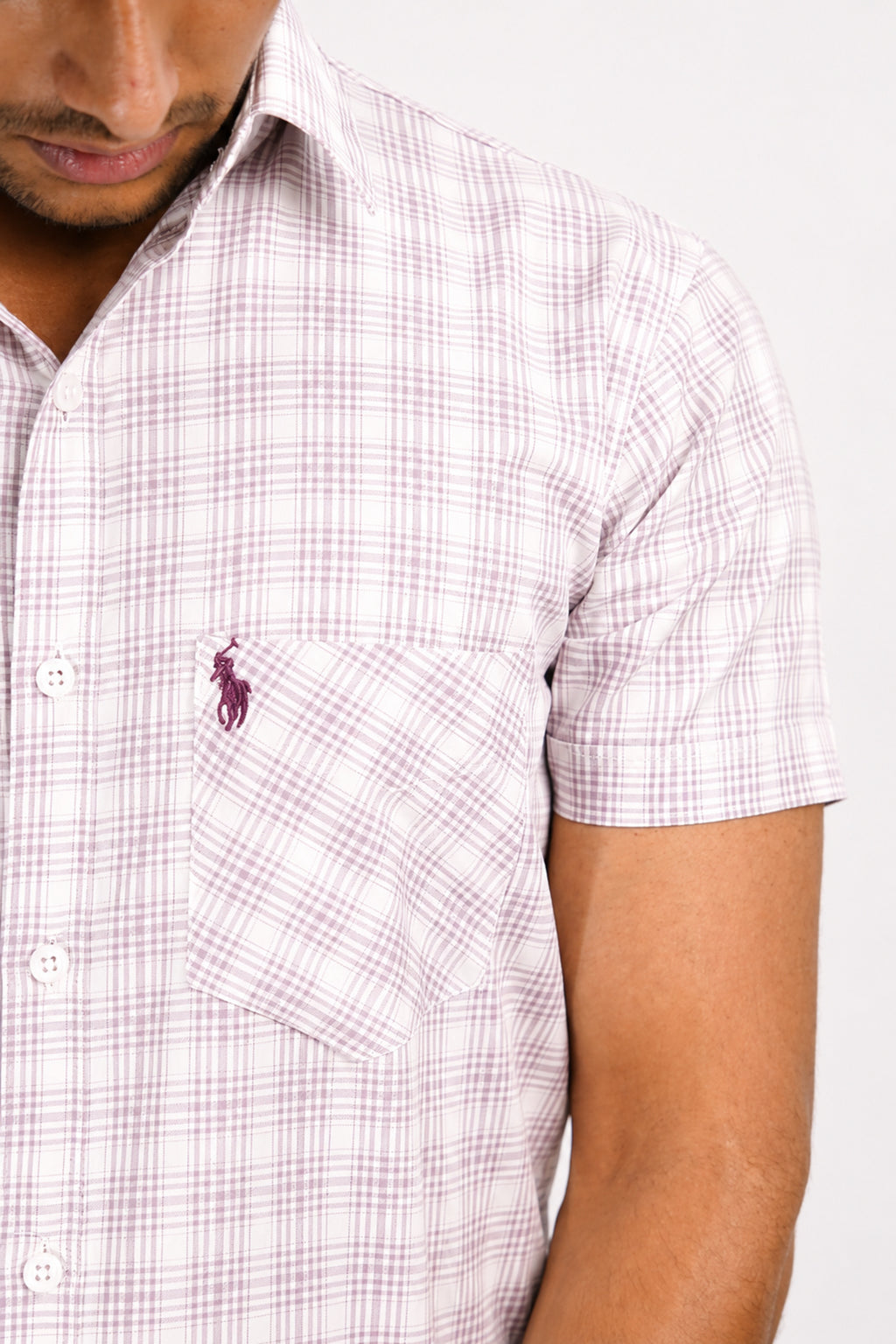OXFHC LAVENDER | SLIM FIT PREMIUM POLO NECK CASUAL SHIRT | TEASERWEAR