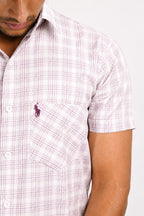 OXFHC LAVENDER | SLIM FIT PREMIUM POLO NECK CASUAL SHIRT | TEASERWEAR