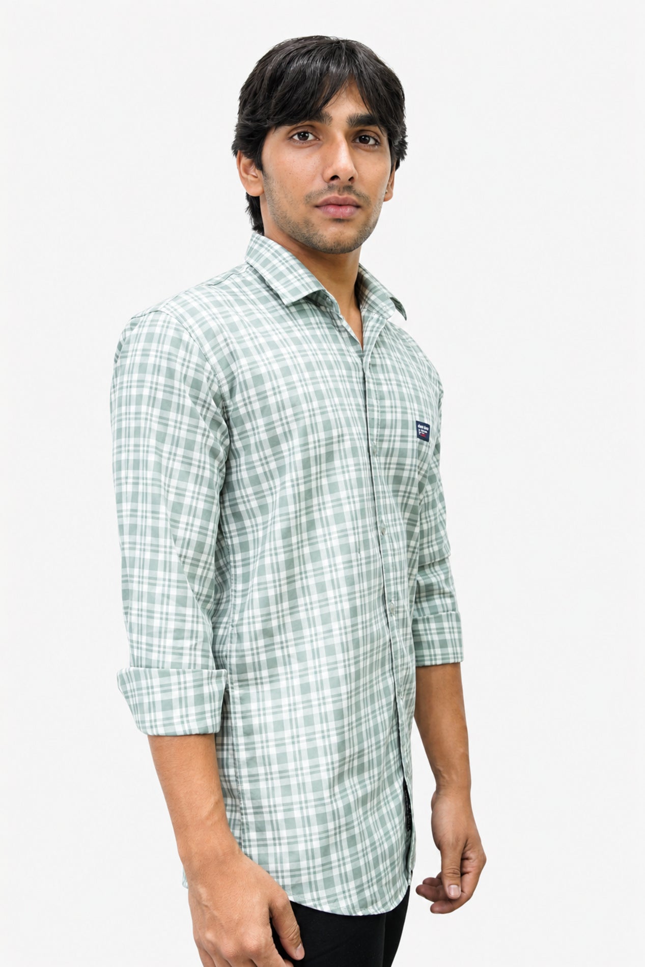 DOBC 2 LIGHT GREEN | SLIM FIT PREMIUM POLO NECK CASUAL SHIRT | TEASERWEAR