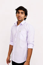 LINP LAVENDER | SLIM FIT PREMIUM POLO NECK CASUAL SHIRT | TEASERWEAR