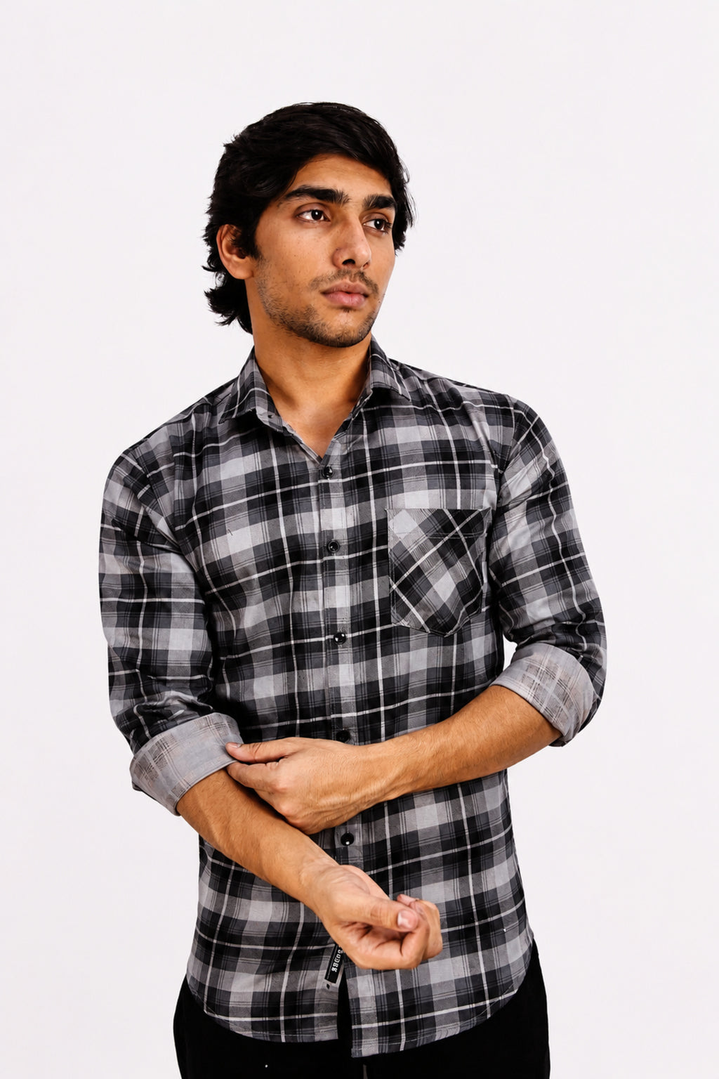 LAFC 2 LIGHT GREY | SLIM FIT PREMIUM POLO NECK CASUAL SHIRT | TEASERWEAR