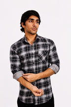 LAFC 2 LIGHT GREY | SLIM FIT PREMIUM POLO NECK CASUAL SHIRT | TEASERWEAR