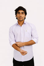LINP LAVENDER | SLIM FIT PREMIUM POLO NECK CASUAL SHIRT | TEASERWEAR