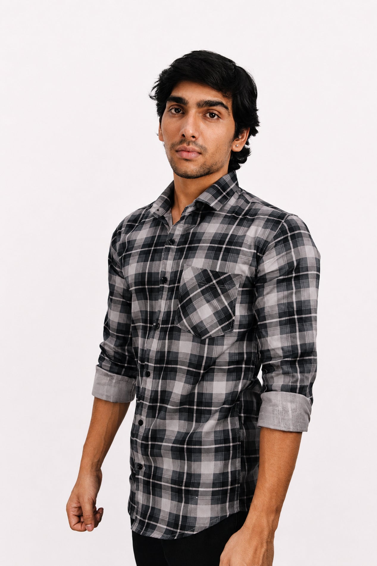 LAFC 2 LIGHT GREY | SLIM FIT PREMIUM POLO NECK CASUAL SHIRT | TEASERWEAR