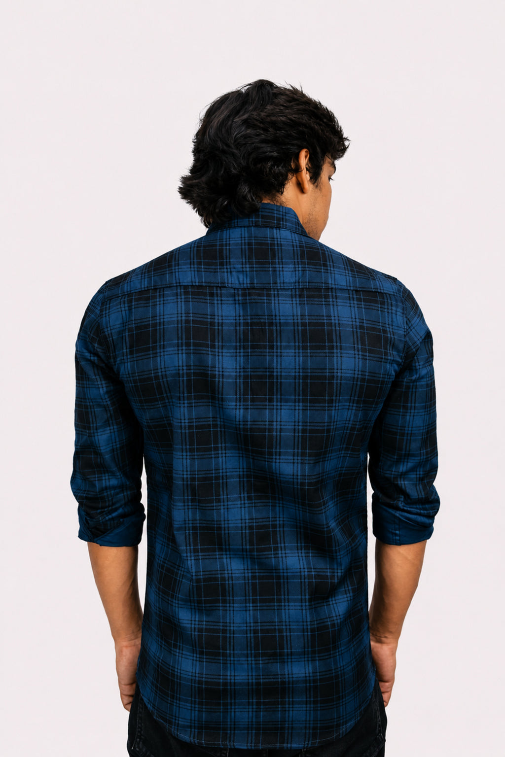 LAFC 2 NAVY BLUE | SLIM FIT PREMIUM POLO NECK CASUAL SHIRT | TEASERWEAR