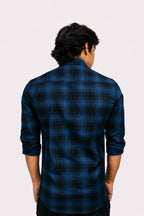 LAFC 2 NAVY BLUE | SLIM FIT PREMIUM POLO NECK CASUAL SHIRT | TEASERWEAR
