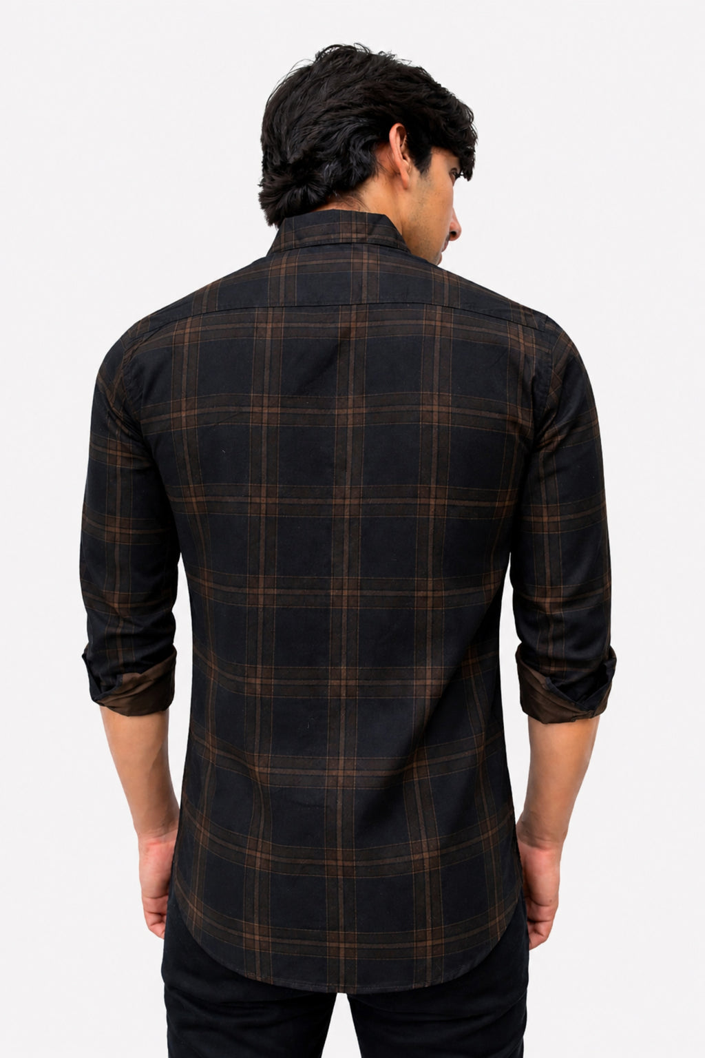 DOBC 2 BROWN | SLIM FIT PREMIUM POLO NECK CASUAL SHIRT | TEASERWEAR