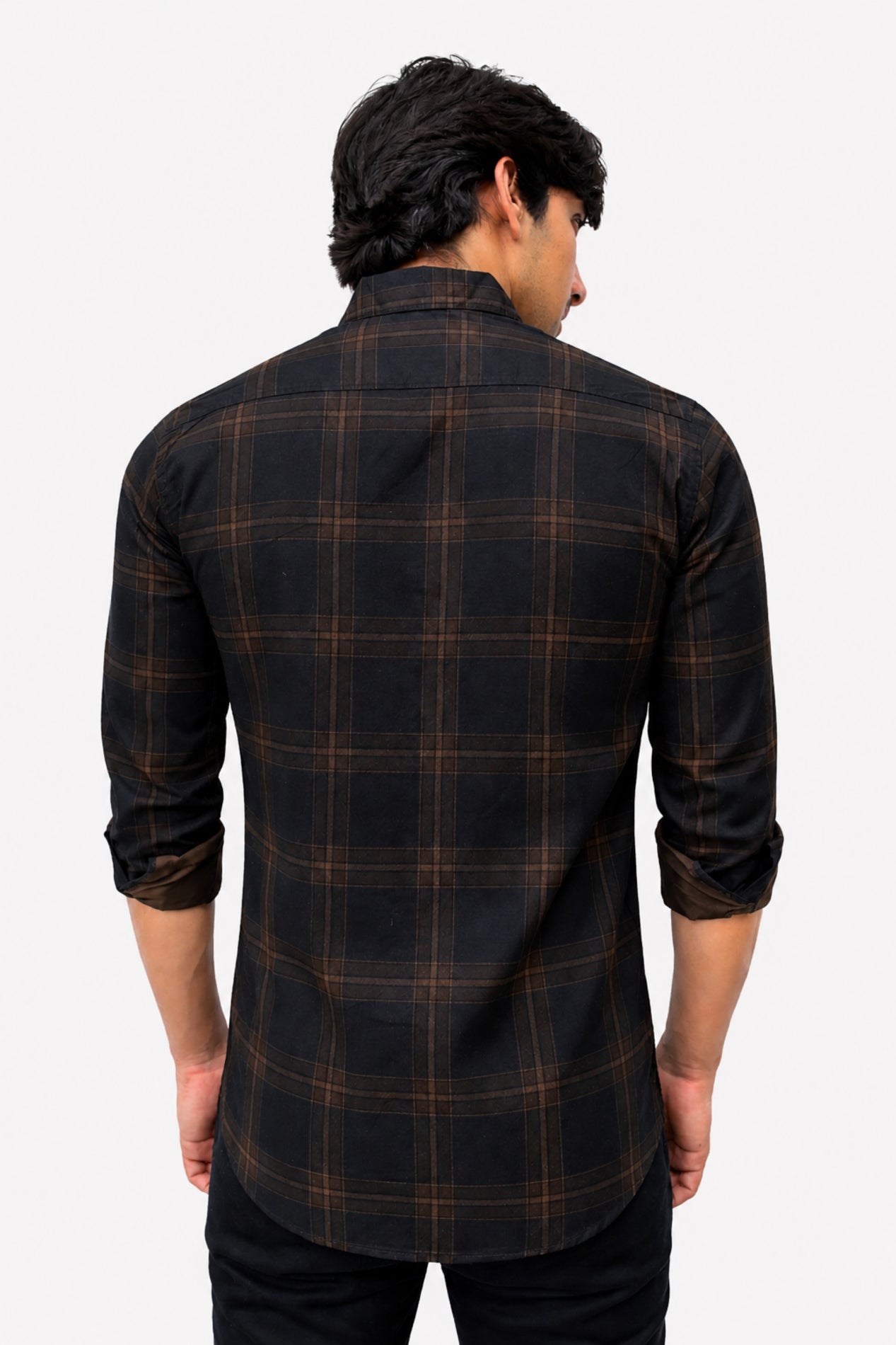 DOBC 2 BROWN | SLIM FIT PREMIUM POLO NECK CASUAL SHIRT | TEASERWEAR