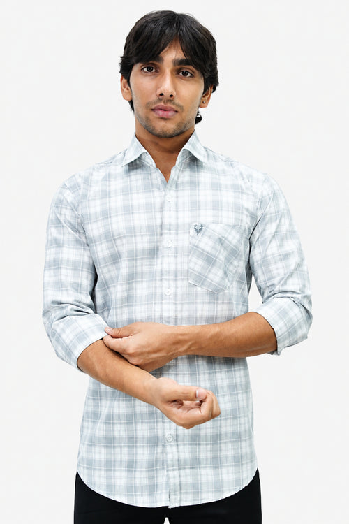 DOBC 2 GREY | SLIM FIT PREMIUM POLO NECK CASUAL SHIRT | TEASERWEAR