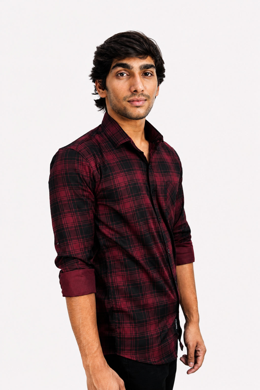 LAFC 2 MAROON | SLIM FIT PREMIUM POLO NECK CASUAL SHIRT | TEASERWEAR