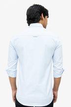 OXFL 2 SKY BLUE | SLIM FIT PREMIUM POLO NECK CASUAL SHIRT | TEASERWEAR